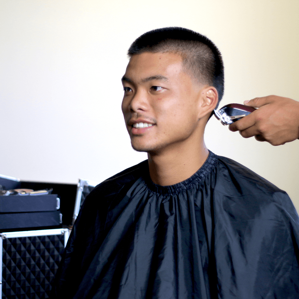 StylesGo mobile barber service client after haircut
